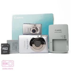 Canon Digital ELPH SD1300 IS 12.1MP Silver Digital Camera Good - Picture 1 of 8