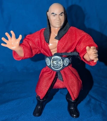 1985 Remco AWA "The Claw Master" Baron Von Raschke Wrestling Figure with Robe - Image 1 of 4
