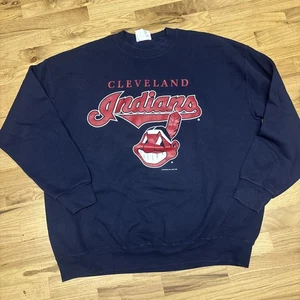 Sudadera deportiva de colección Cleveland Indians Lee para hombre 2XL Nutmeg Chief Wahoo años 80 - Imagen 1 de 5