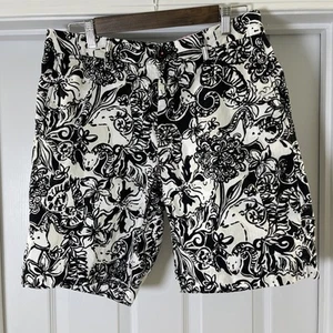 LILLY PULITZER Herren Größe 32 Beaumont Shorts schwarz weiß Chino Golf Preppy - Bild 1 von 10