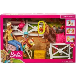Barbie Hugs 'N' Horses Doll Playset with Chelsea - Picture 1 of 6