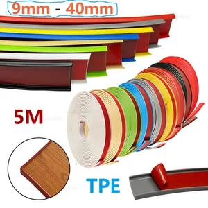 5M U-Shape Flexible Edge Banding Self Adhesive Furniture Edge Molding Trim Strip - Picture 1 of 30