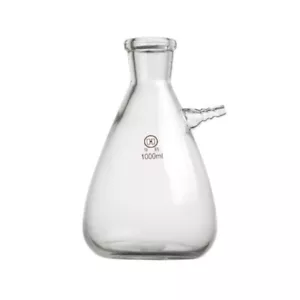 1000ml Glass Buchner Filter Suction Flask,Lab Borosilicate Glassware,Heavy Wall - Picture 1 of 2
