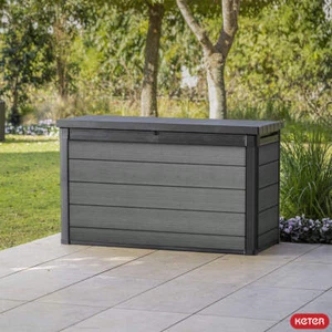 Keter Cortina 757 Litre (200 Gallon) Outdoor Storage Deck Box - Picture 1 of 7