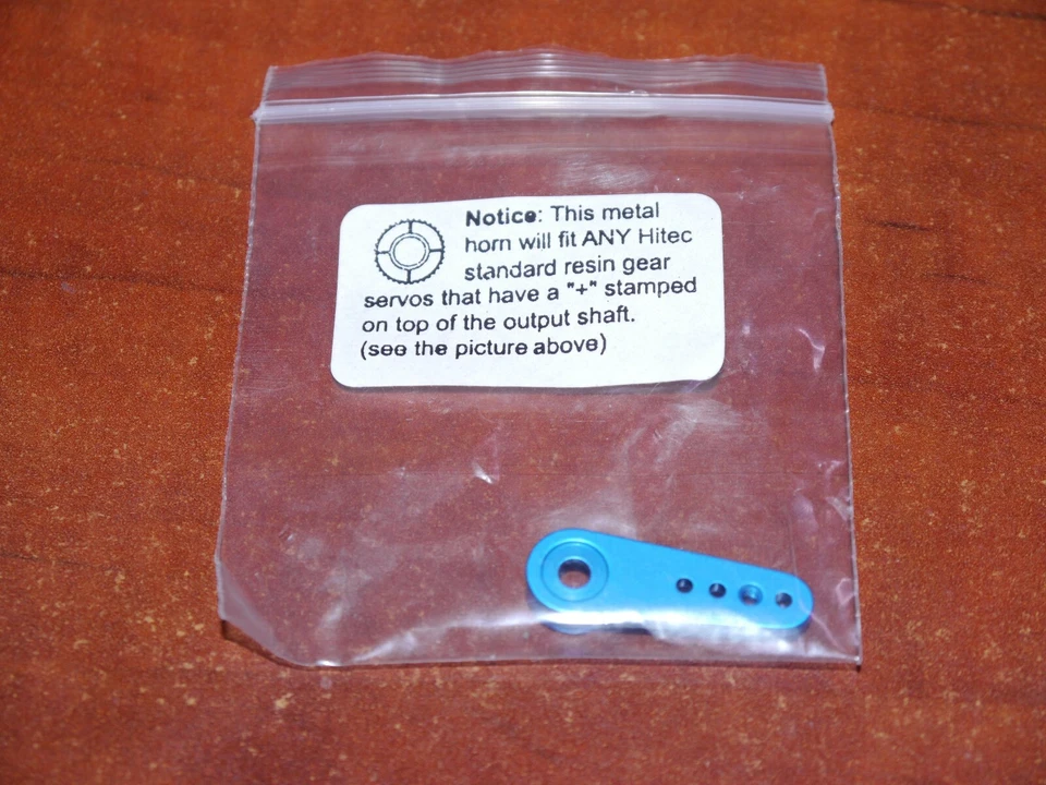 100 Hitec Servo Standard Half Metal Aluminum Horn/Arm 55701 24T Anodized Blue - Image 1 of 3