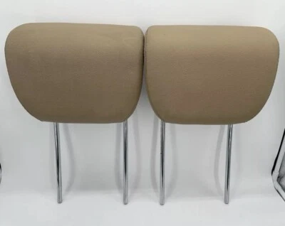 06-12 Mercedes Benz GL450 GL550 X164 Rear 3rd Row Seat Headrests Set Pair Tan - Image 1 of 4