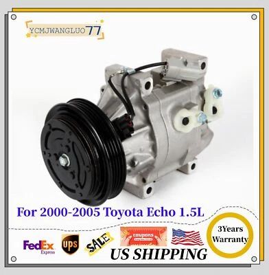 A/C Compressor For Toyota Echo 1.5L 2000 2001 2002 2003 2004 2005 CO 11063AC New Foto 1 de 4