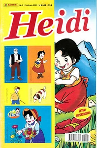 HEIDI N°1 del 2001 ed. Panini con ADESIVI - Imagen 1 de 1
