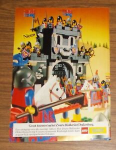 Seltene Werbung Lego Castle 6085 Black Monarch's Castle Ritterburg 1988