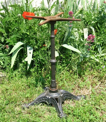 PIED TABLE BISTROT, support en fonte, pied de table de bistrot en fonte, N° 1 . - Photo 1/4