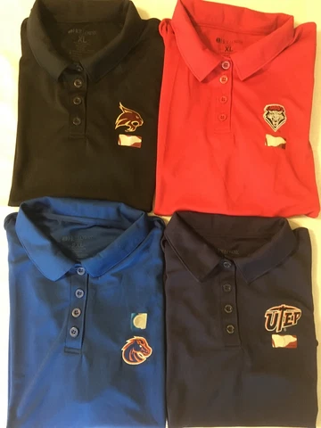 Holloway Women's Shift Polo, UTEP, Boise State, Texas Bobcats, Mexico Lobos Cover