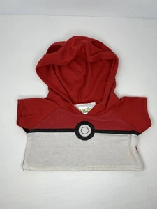 Build-A-Bear Pokemon Poke Ball Hooded Tee-Shirt Top 2017 - Picture 1 of 4