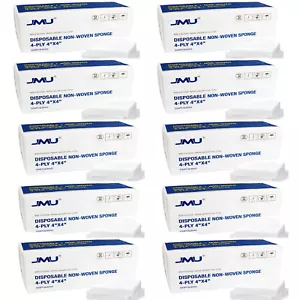 Almohadillas de gasa dental JMU 4"x4" 4 capas toallitas médicas no tejidas esponjas cuadradas - Imagen 1 de 20