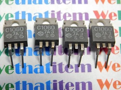 HITACHI 2SC1060 / C1060 / CROSSES TO NTE-ECG152 /TRANSISTOR / TO220 / 4 PIECES (qzty)
