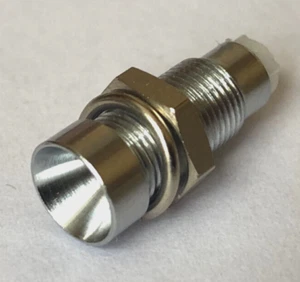 2pcs LED Holder for Ø3mm THT, LED Inside Reflector, Cylindrical, Chrome, SMZ1069 - Picture 1 of 5