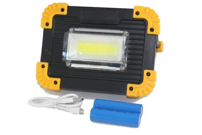 COB LED Arbeitsleuchte 20W Aufladbar Baustrahler Fluter Campinglampe Flutlicht   - Bild 1 von 4