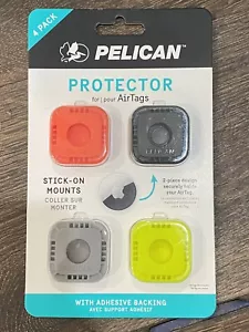 Supporto/custodia AirTag protettore Pelican con adesivo adesivo attacco confezione da 4 - Foto 1 di 3