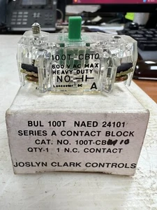 👀 NEU JOSLYN CLARK CONTROLS HEAVY DUTY NO CONTACT BLOCK 600 VAC 800T-CB10 - Bild 1 von 7