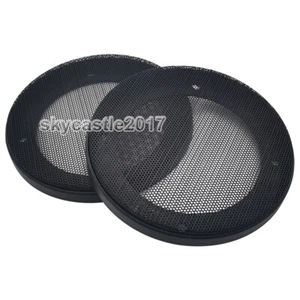 2 Stück 5" Zoll 163 mm Lautsprecher Abdeckung Schutz Dekorativ Kreis Metallgitter Gitter - Bild 1 von 6