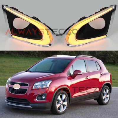 LED DRL Daytime Running Light Fog Lamp w/ Turn For Chevrolet Trax 2013-2016 - Изображение 1 из 4