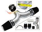 3.5" BLACK Dual Twin Air Intake Induction Kit +Filter For 01-04 Corvette 5.7L V8