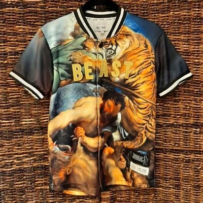 RS1NE Shirt Large Rise As One Beast Streetwear Emo Artsy Tiger Gothic Punk Goth - Image 1 of 4