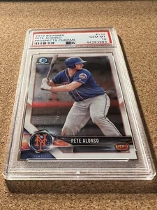 2018 Bowman Chrome #137 Pete Alonso Prospects PSA 10 GEM MINT Grade - Picture 1 of 4