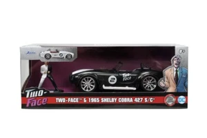 Jada 1:32 Hollywood Rides 1965 Shelby Cobra with Two Face Figure 33091 DC Comic - Picture 1 of 12