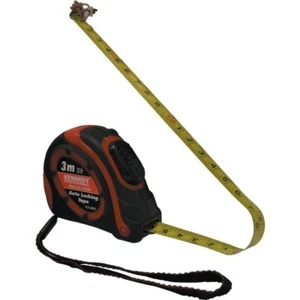 3 M Auto Locking Tape Measure Double Sided Steel Nylon Coated Magnetic Tip Metre - Picture 1 of 10