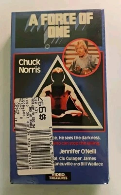 A Force Of One VHS SEALED Video Treasures Chuck Norris Jennifer O'Neill PG - Image 1 of 4