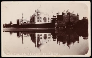Taj Mahal Reflection Agra India Postcard - Picture 1 of 2