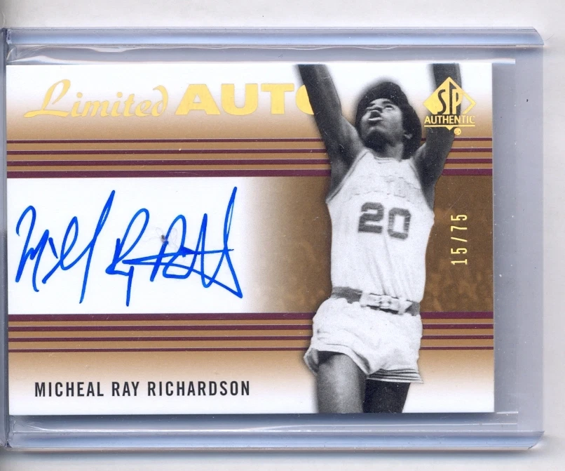 2014-15 SP Authentic Limited Autograph #37 Micheal Ray Richardson Auto #15/75 - Image 1 of 1