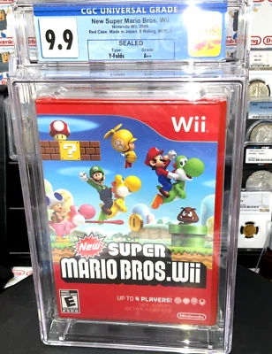 New Super Mario Bros Red Case JAPAN Sealed VGA WATA CGC Nintendo NES SNES Wii U - Image 1 of 4