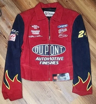 Chaqueta De Colección Jeff Gordon #24 Nascar Chase Wilson Cuero Gamuza Mujer Talla XL Foto 1 de 4