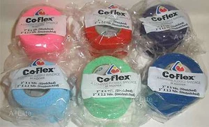 ANDOVER CO-FLEX 2"x5Yds 6-COLOR PACK Cohesive Flexible Elastic Bandages Neon USA - Picture 1 of 8