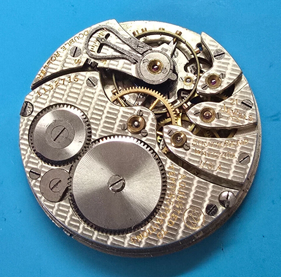 RELOJ BOLSILLO TALLA 16 SOUTH BEND 21 JOYA GRADO 227 MODELO 2 PIEZAS MOVIMIENTO Foto 1 de 1