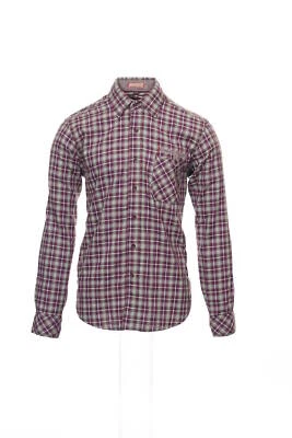 EQ by Equilibrio Purple Button Down Shirt Sport S $125 - Image 1 of 4