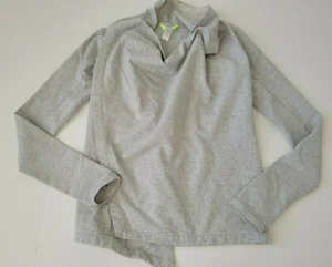 Ivivva Wrap Sweatshirt Jacket size 10 zip shoulder grey - Picture 1 of 4