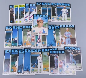 Montreal EXPOS 1986 Topps 30 Card LOT Topps Terry Francona Andres Galarraga - Picture 1 of 24
