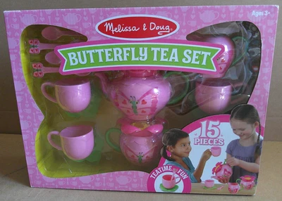 Melissa & Doug Sunny Patch Bella Butterfly Juego de té simulado Paquete ¡NUEVO EN CAJA!! Foto 1 de 4