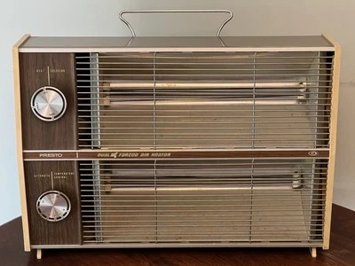 De colección Presto Doble Aire Forzado Garaje Tienda Calentador Eléctrico Temperatura Ajustable De Colección Foto 1 de 4