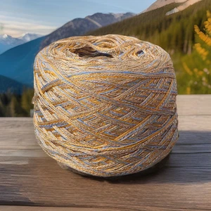 1.16 Lb Cotton Lyocell Tencel Sultan Ombre Cake Yarn 2950 Yards Green - Picture 1 of 4