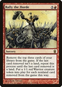 (1x) RALLY THE HORDE - Saviors of Kamigawa – MTG Magic the Gathering Card - Picture 1 of 5