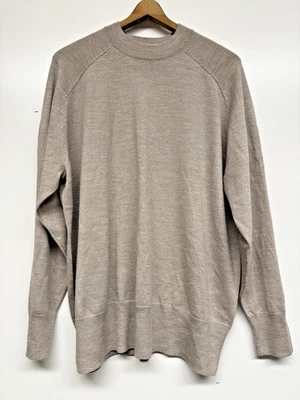 Suéter Universal Estándar Talla Mediana 100% Lana Merino Manga Abertura Tostado Foto 1 de 4