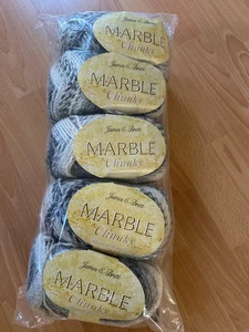 James C Brett Marble Chunky - 5 x 200g Balls MC11- -pack - Picture 1 of 4