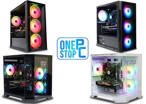 Gaming PC Core i7 6700 - 32GB DDR4 / 1TB SSD / RTX 5060 8GB / Wins11 / RGB Tower - Picture 1 of 19