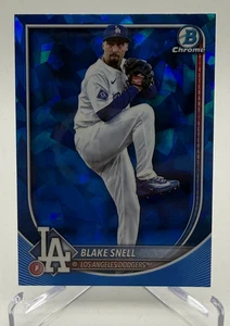 Zafiro cromado Bowman 2025 - Blake Snell - coincidencia de color zafiro azul - Dodgers - Imagen 1 de 6