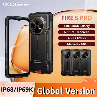 DOOGEE Fire 5 Pro Rugged Phone 6.6'' HD+ IPS 90Hz 13MP 13000mAh Global Version - Image 1 of 4