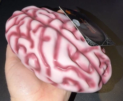 Creepy Realistic Brain Dog Halloween Toy NWT Vinyl Squeaky Pet Puppy - Image 1 of 4