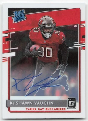 2020 Donruss Optic #186 Ke'Shawn Vaughn Rated Rookies Autographs #/150 - Image 1 of 2